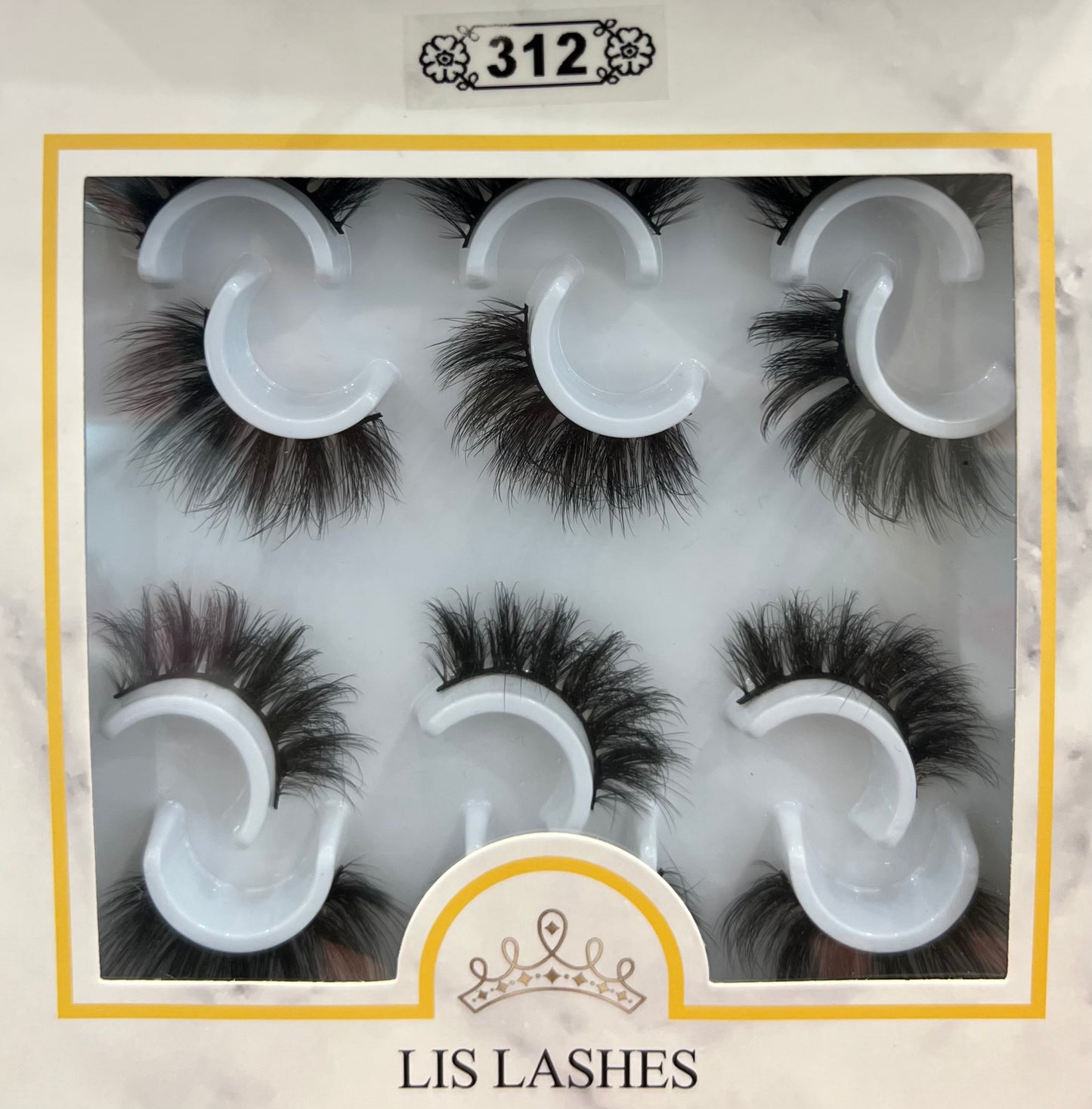 312 Lis Lashes (set of 6 pairs)