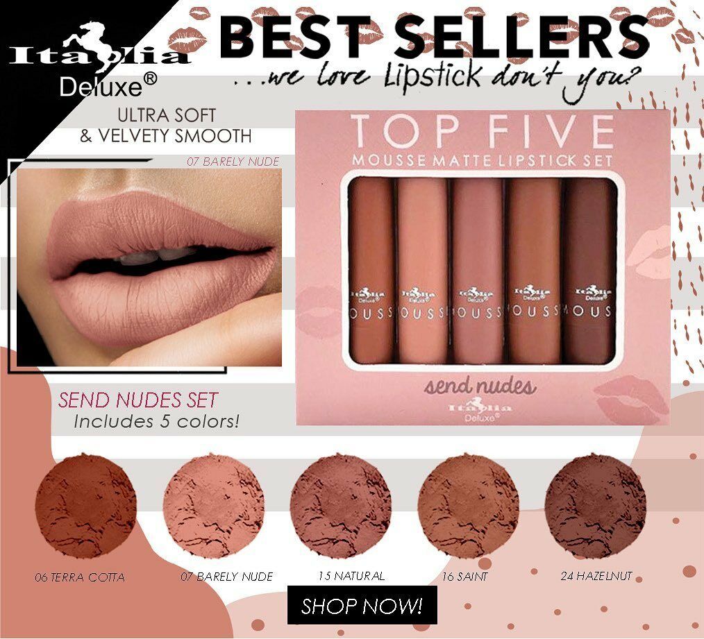Italia Deluxe Lipsticks and Sets of 5