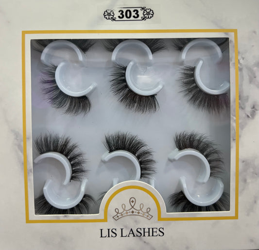 303 Lis lashes (Set of 6 pairs)